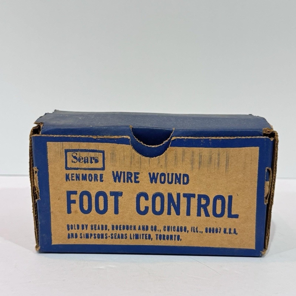 New Vintage Sears Kenmore Wire Wound Grey Foot Control No 206810 Made in USA